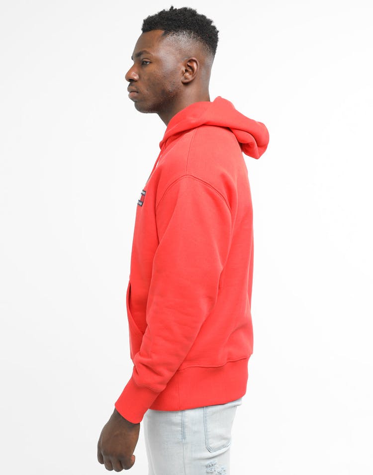 Tommy Jeans TJM Tommy Badge Hoodie Flame Scarlet