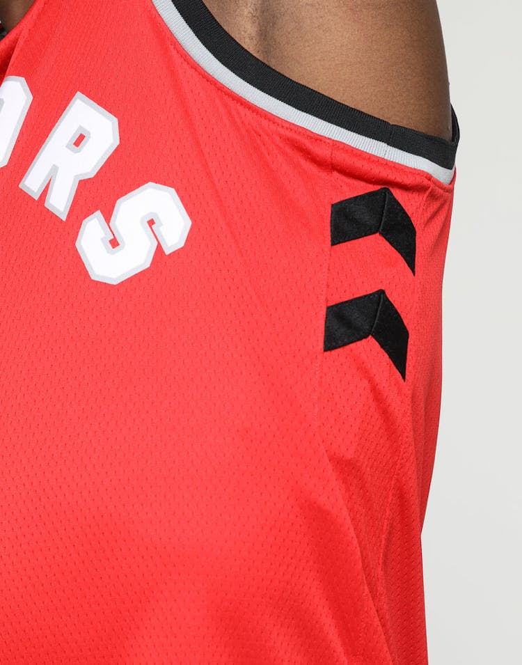 NIKE TORONTO RAPTORS KAWHI LEONARD #2 DRI-FIT SWINGMAN JERSEY RED/BLACK