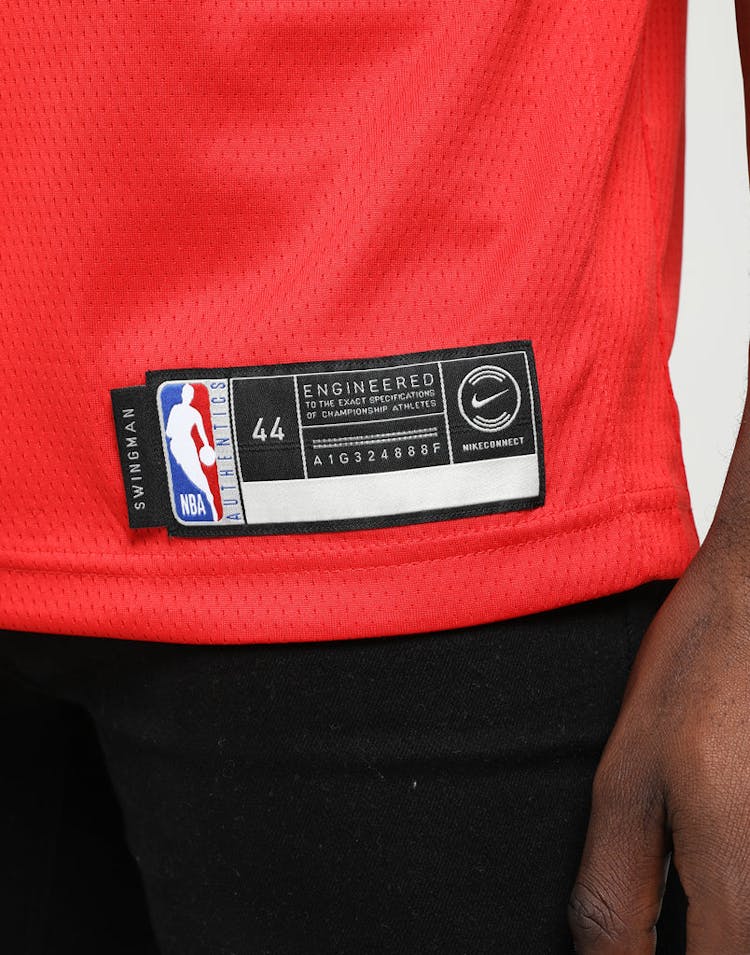 NIKE TORONTO RAPTORS KAWHI LEONARD #2 DRI-FIT SWINGMAN JERSEY RED/BLACK