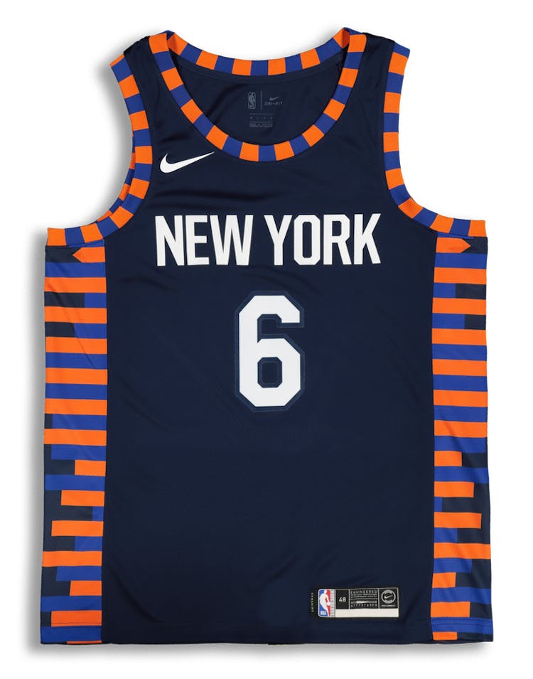 Nike New York Knicks Kristaps Porziņģis #6 City Edition Swingman NBA Jersey Navy