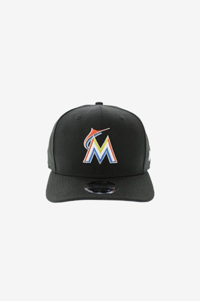 New Era Miami Marlins 950 Original Fit Precurve Snapback Black