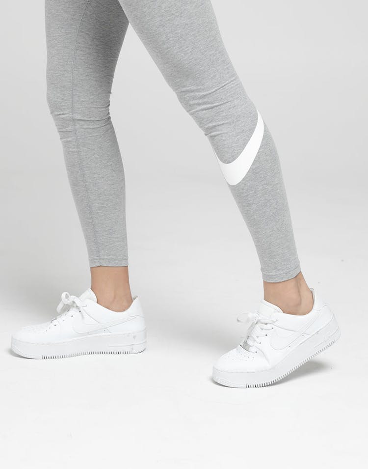 Nike Women's Sportswear Club Leggings Dark Heather/White