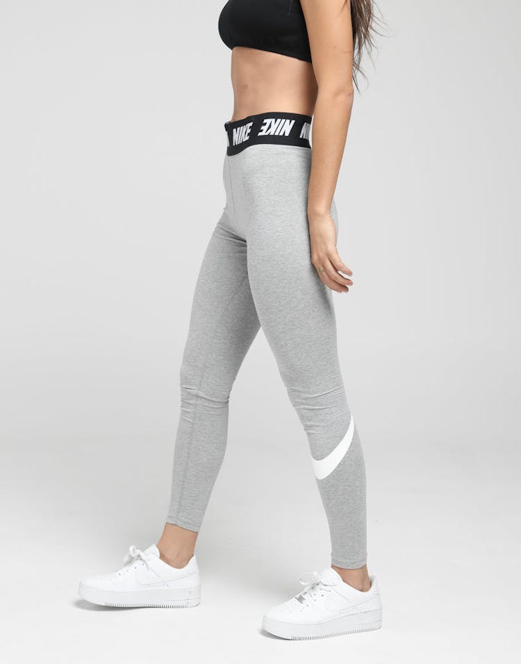 Nike Women's Sportswear Club Leggings Dark Heather/White