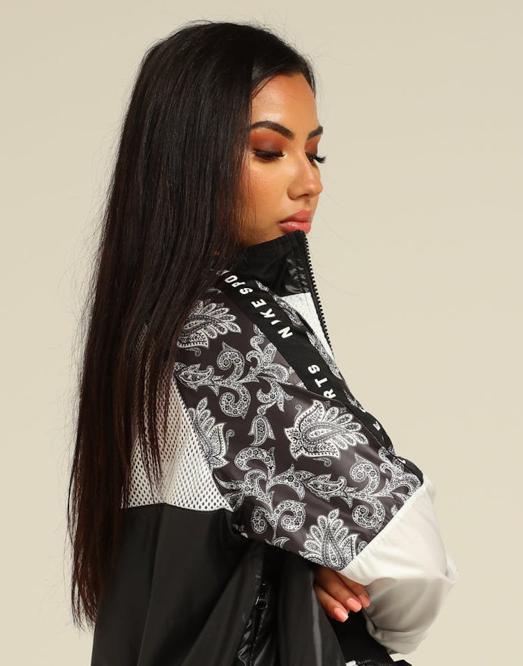 Nike Women's Sportswear NSW Jacket Black/White/Black