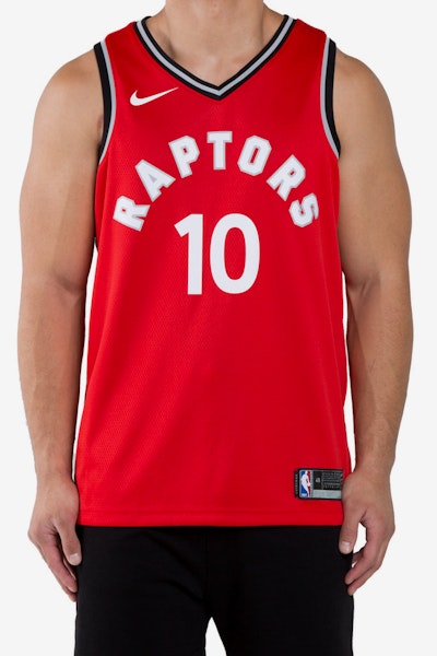 DeMar DeRozan #10 Toronto Raptors Nike Icon Edition Swingman Jersey Red/Black
