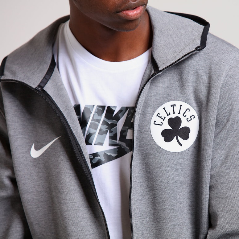 Nike Boston Celtics Dry Showtime Hoodie Heather/Black/White
