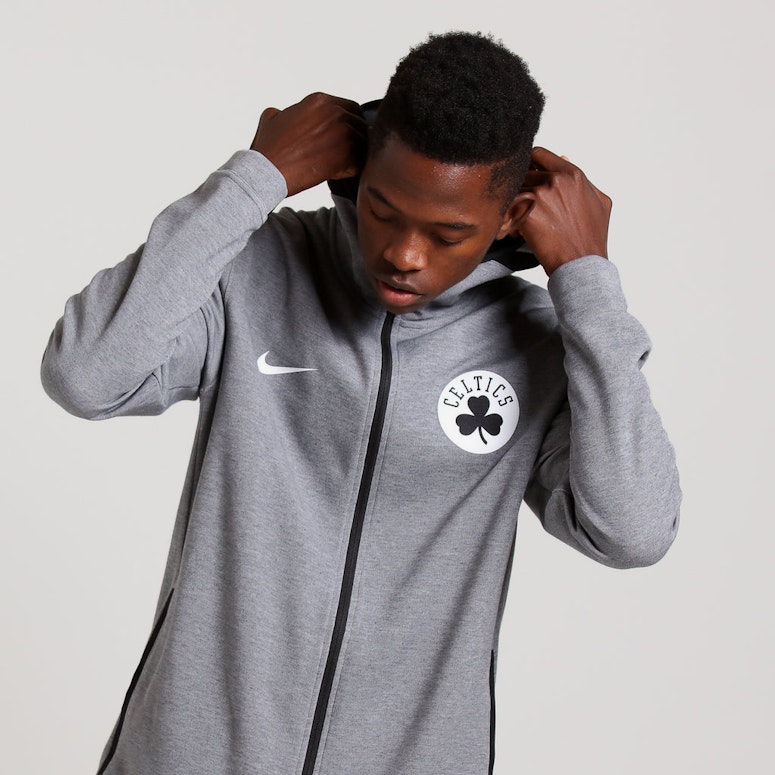 Nike Boston Celtics Dry Showtime Hoodie Heather/Black/White