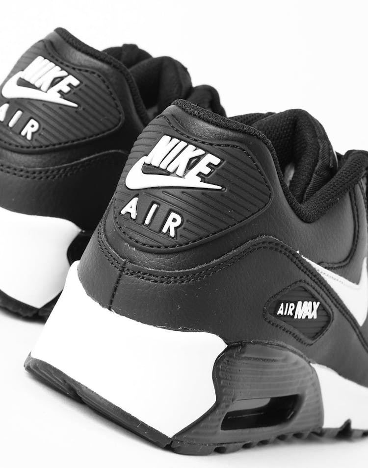Nike Air Max 90 Leather (GS) Black/White/Anthracite