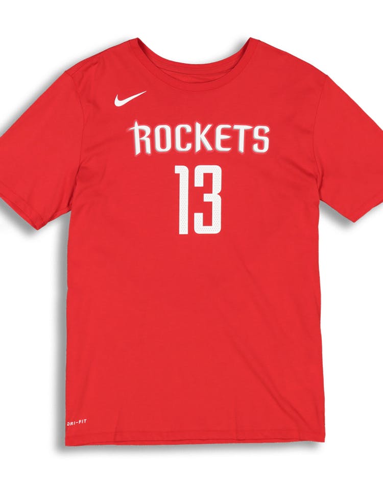Nike Houston Rockets James Harden #13 Dry Tee Red