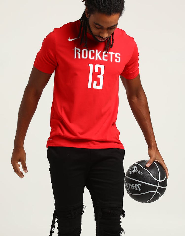 Nike Houston Rockets James Harden #13 Dry Tee Red