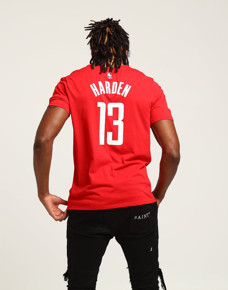 Nike Houston Rockets James Harden #13 Dry Tee Red