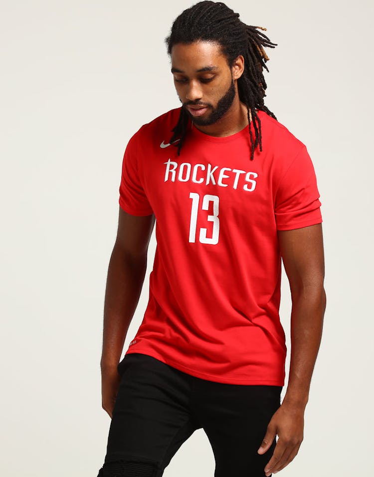 Nike Houston Rockets James Harden #13 Dry Tee Red