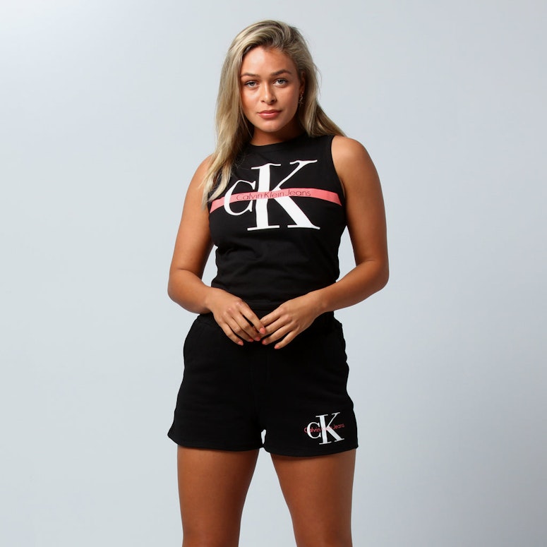 Calvin Klein Women's Monogram Muscle Crop Black