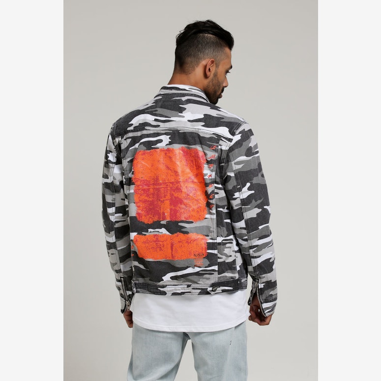 Nana Judy Sawyer Camo Denim Jacket Snow Camo