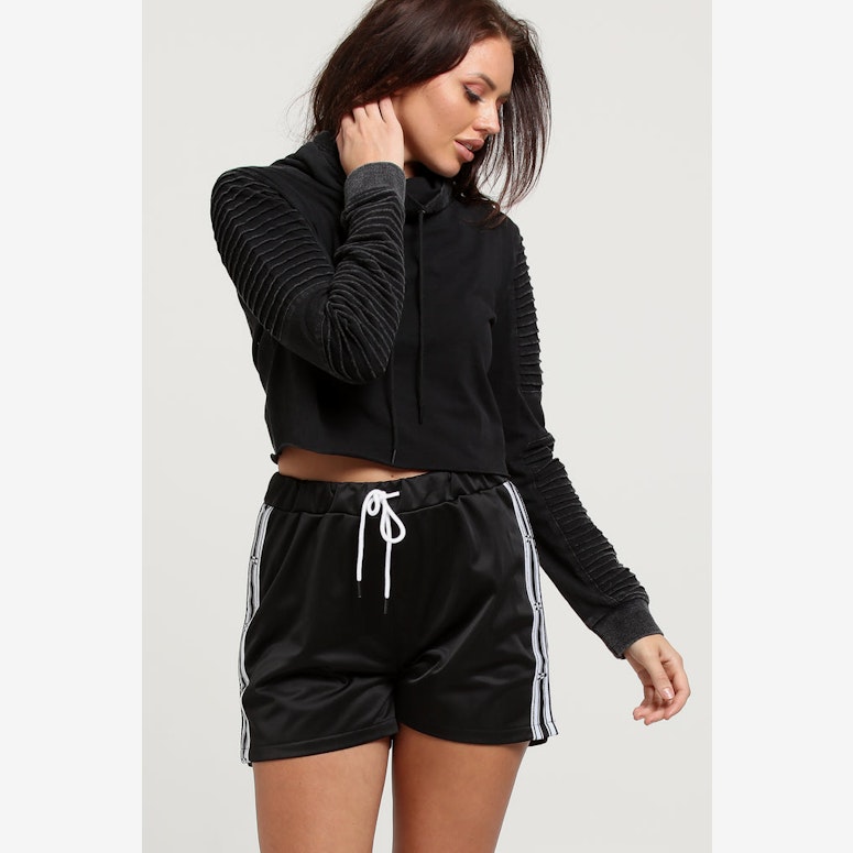 Nana Judy Women's Adelite Crop Sweater Vintage Black