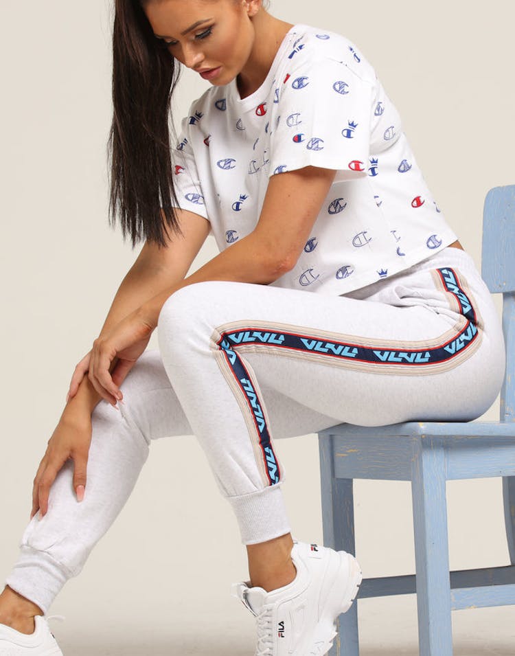 Nana Judy Women's Portal Colour Block Track Pant White Marle
