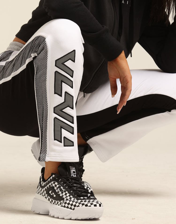 Nana Judy Women's Magnitude Colour Block Track Pant White/Black