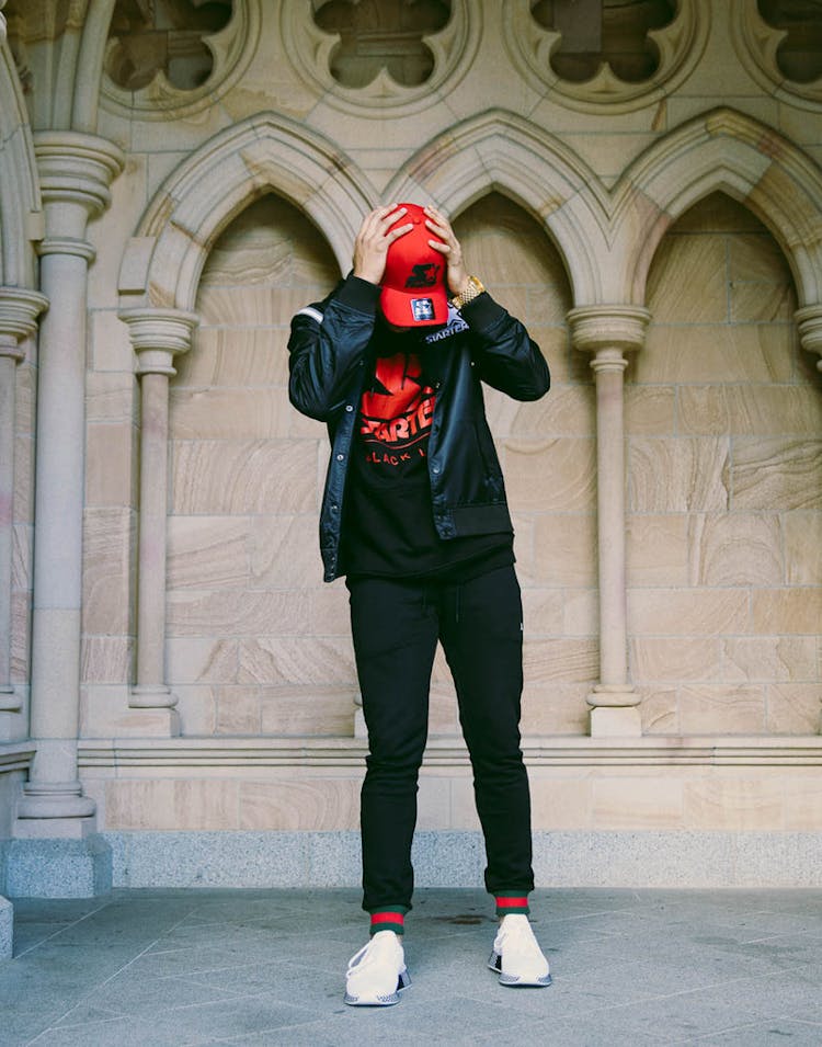 Starter X Culture Kings Satin Jacket Black