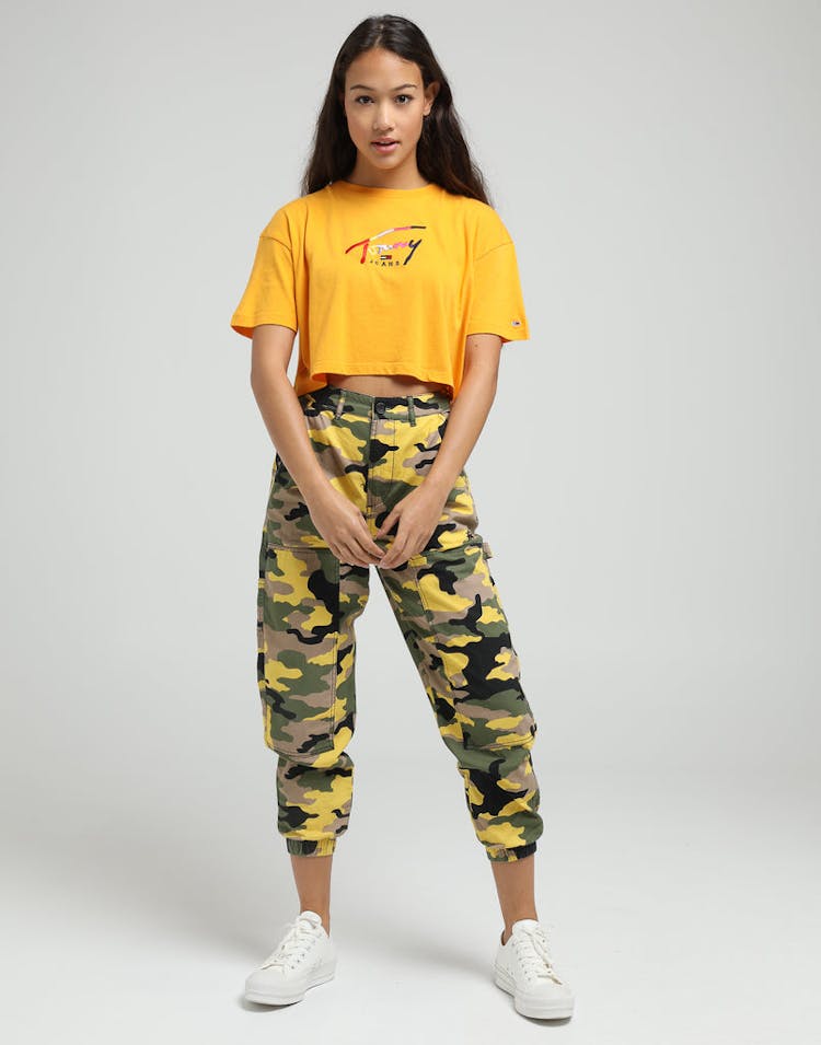 Stussy Women's Fuller Workers Pant Green Camo