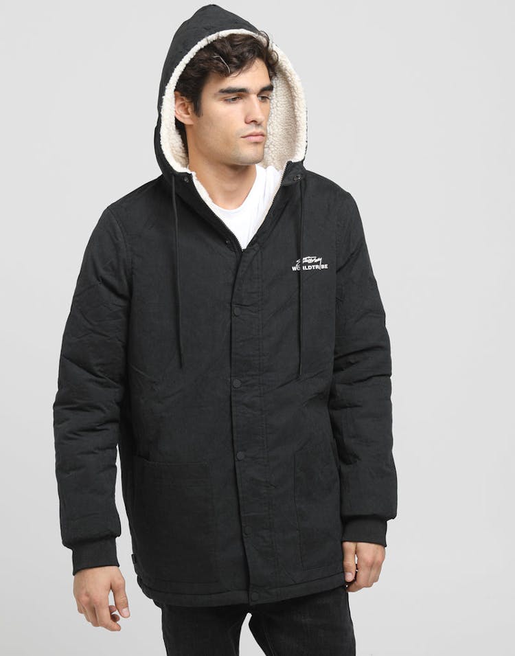 Stussy Reverse Sherpa Jacket Black/Cream