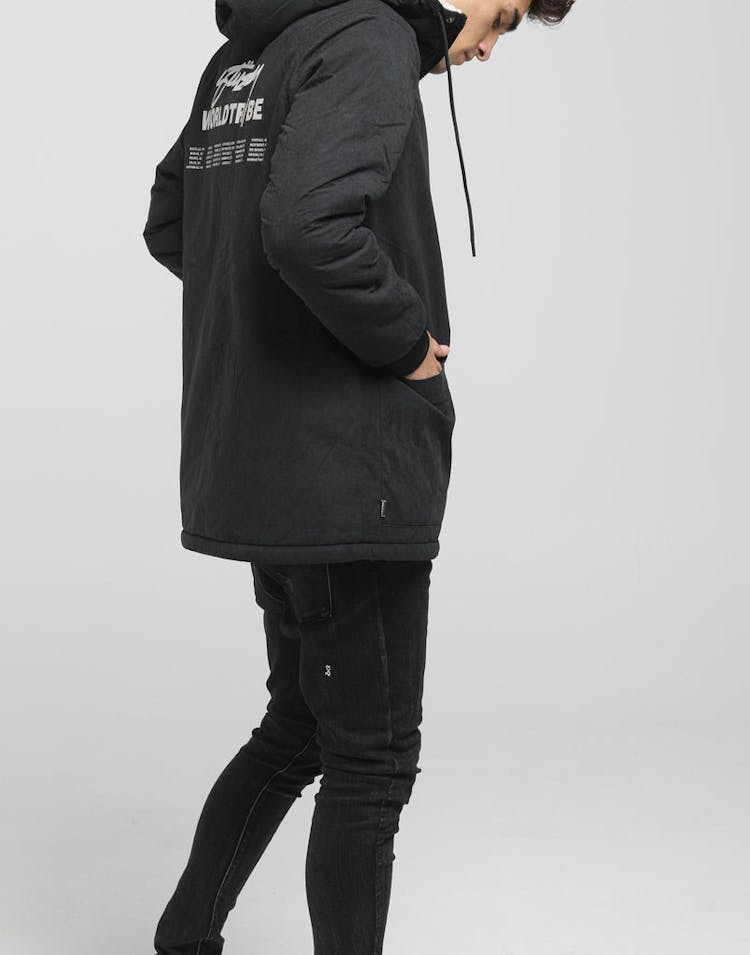 Stussy Reverse Sherpa Jacket Black/Cream