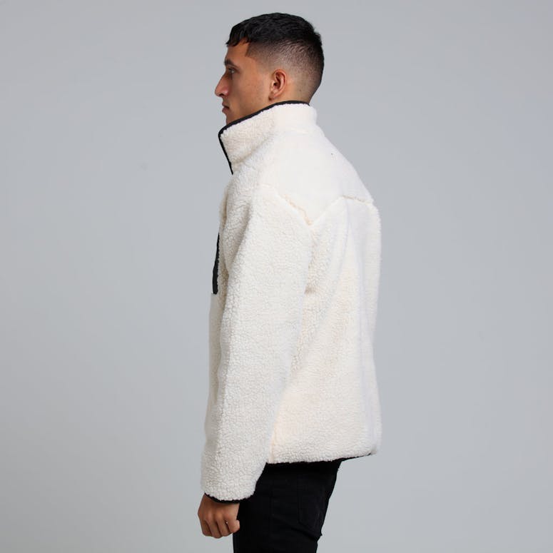 Stussy Tribe Sherpa Jacket Cream