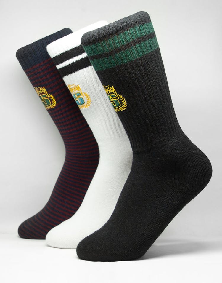 Stussy Crest Stripe Sock Multi-Coloured