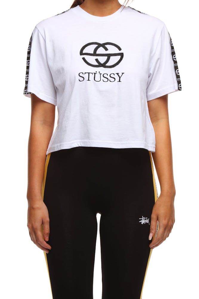 Stussy Women S Havana Os Crop Tee White Culture Kings