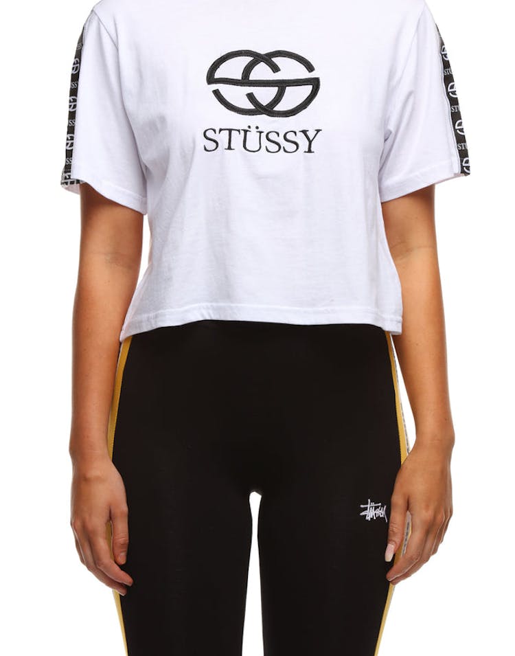 Stussy Women's Havana OS Crop Tee White