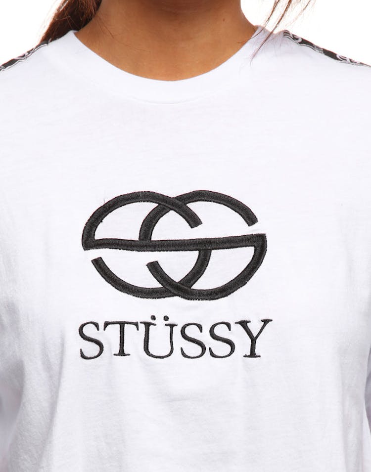 Stussy Women's Havana OS Crop Tee White