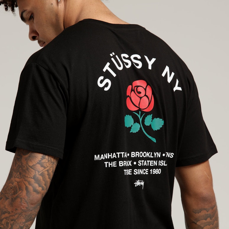 Stussy Brooklyn Rose SS Tee Black