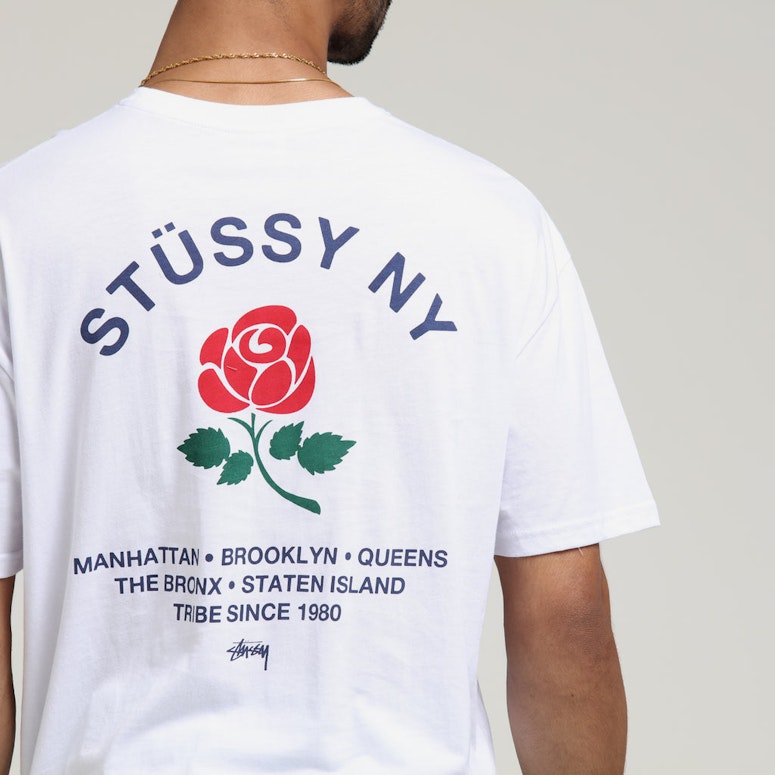 Stussy Brooklyn Rose SS Tee White
