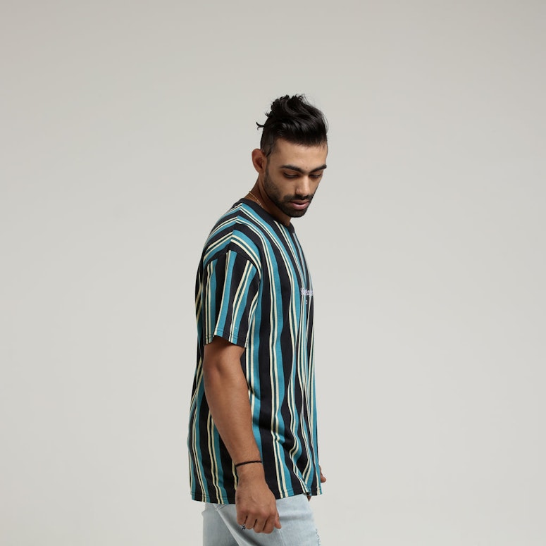 Stussy La Vert Stripe SS Tee Black