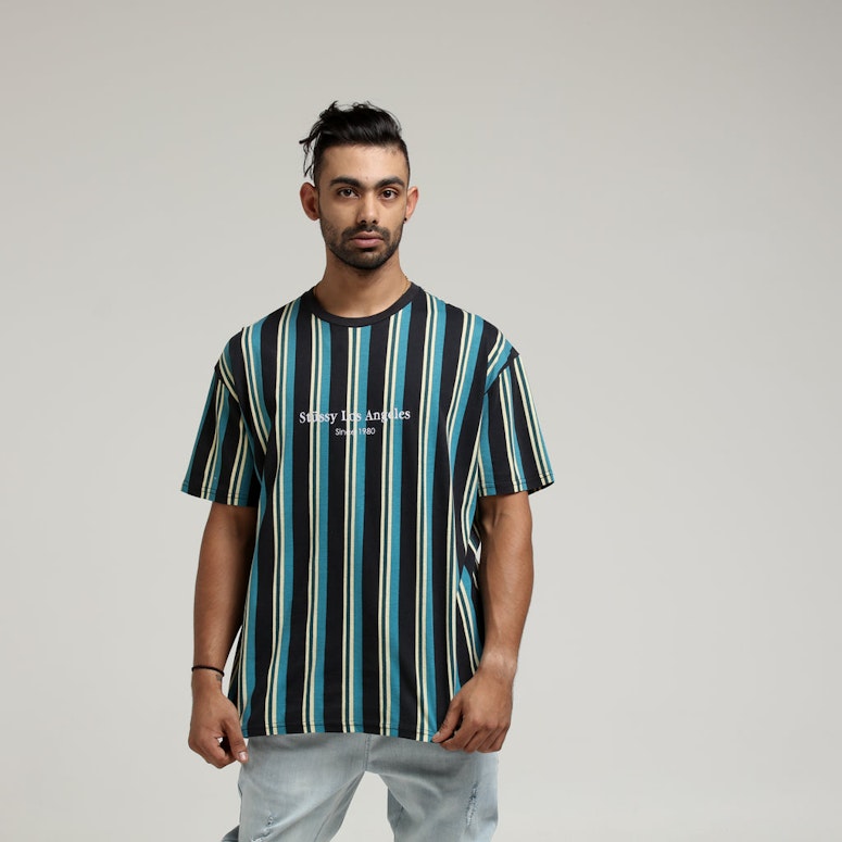 Stussy La Vert Stripe SS Tee Black