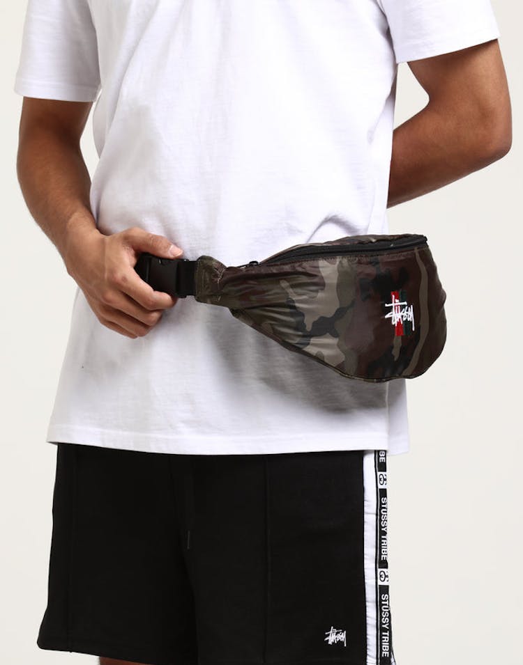 Stussy Bars Waist Bag Camo