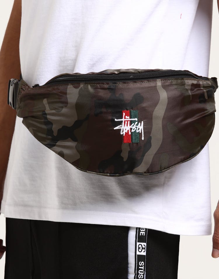 Stussy Bars Waist Bag Camo