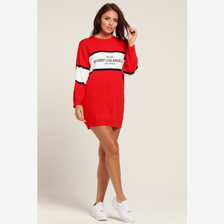 Stussy Women's Harlow Sweater Dress Red