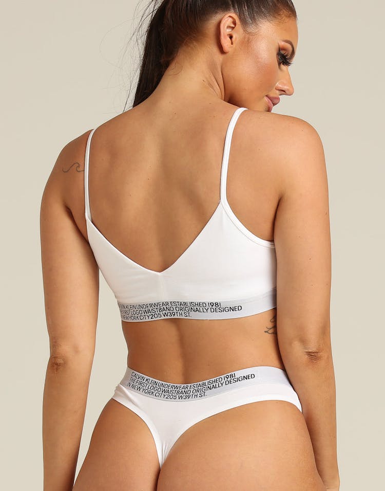 Calvin Klein Women's 1981 Reversible Bralette White