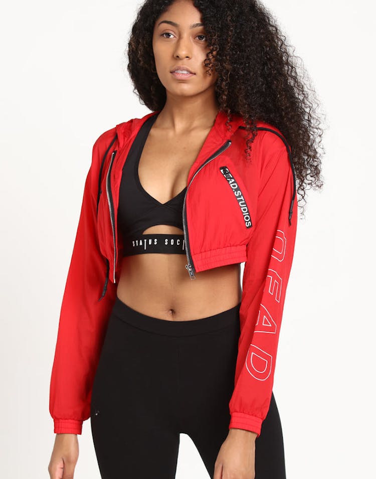 Dead Studios Women's Lightweight Breaker Red