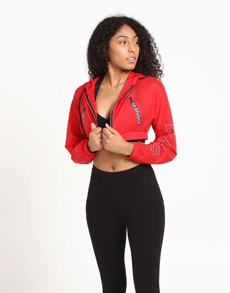 Dead Studios Women's Lightweight Breaker Red