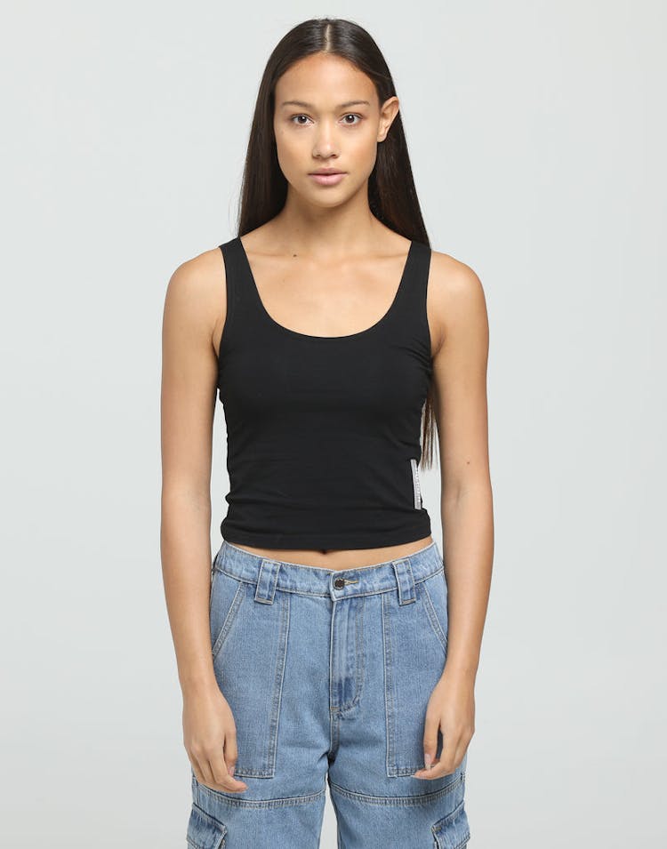Dead Studios Women's Cropped Singlet Black