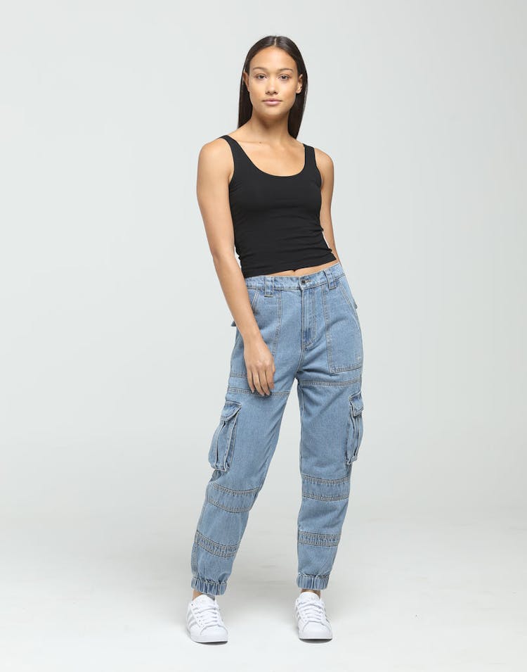 Dead Studios Women's Cropped Singlet Black
