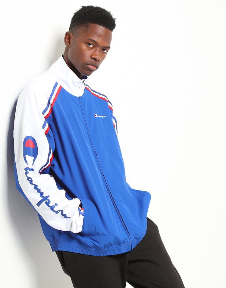 Champion Light Weight Zip Jacket Blue/White