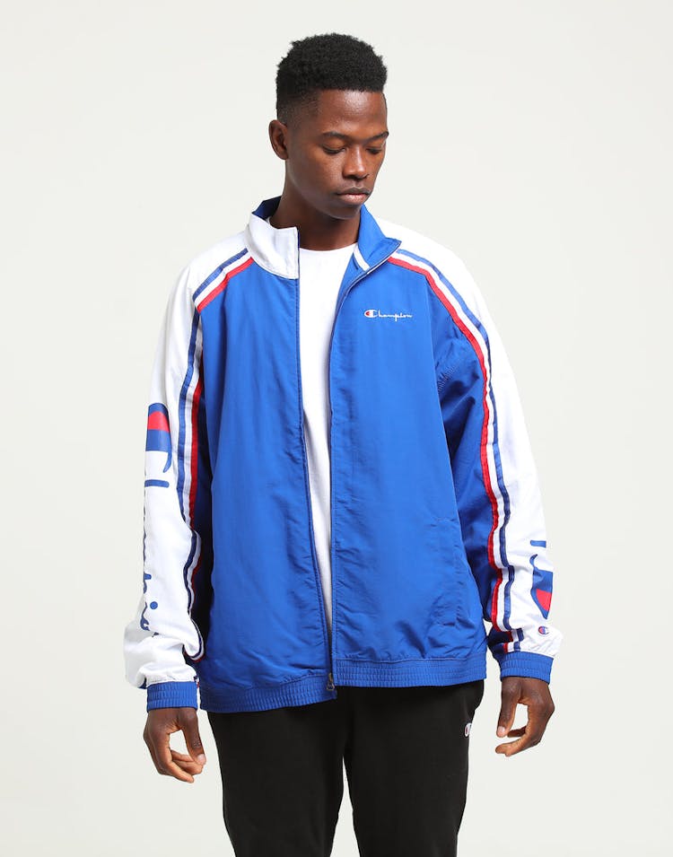 Champion Light Weight Zip Jacket Blue/White