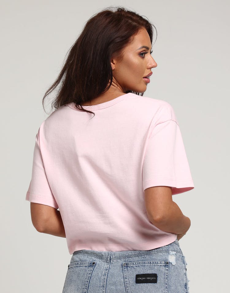 Champion Women's Heritage Tee Mini Script Pink