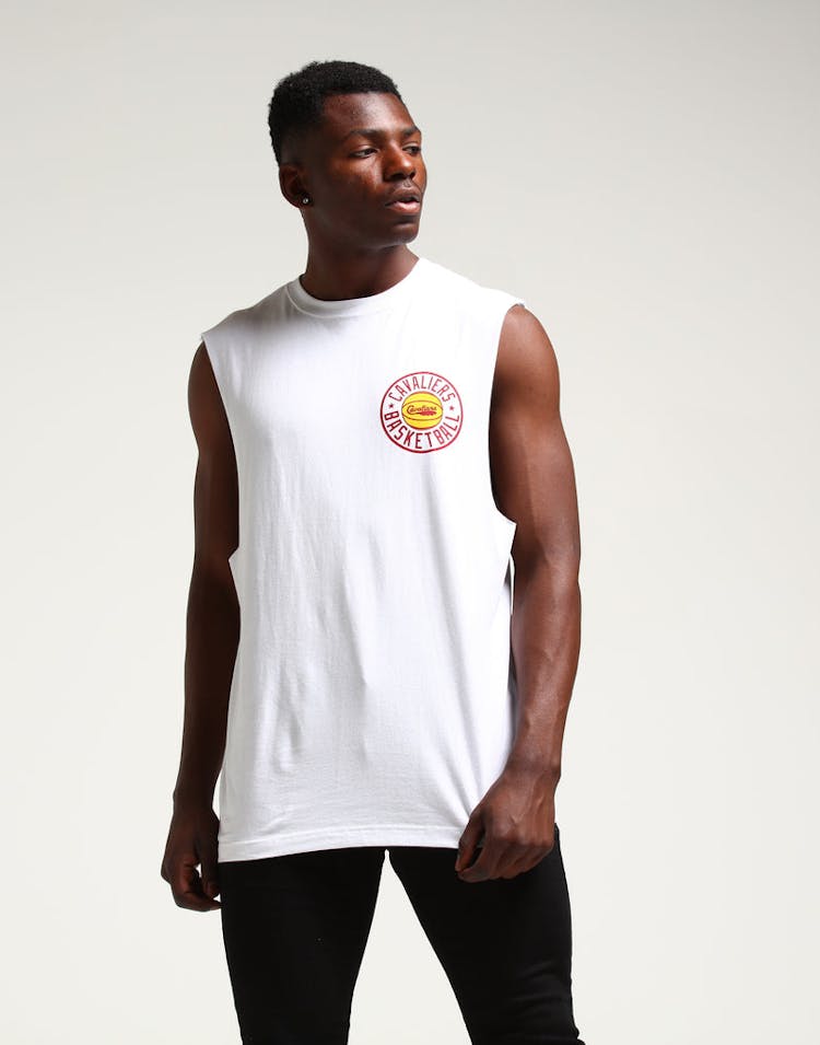 Mitchell & Ness Cleveland Cavaliers Full Circle Logo Muscle White