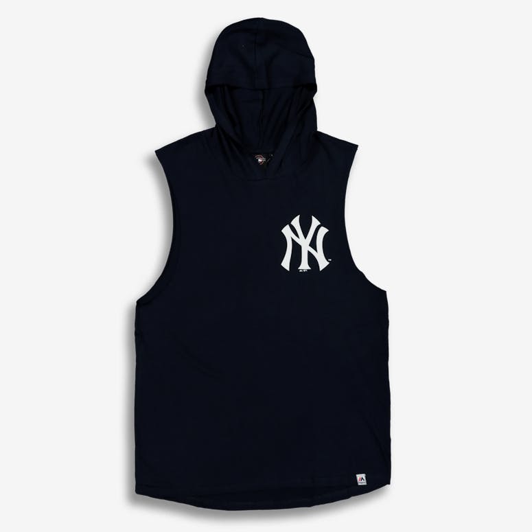 Majestic Athletic New York Yankees Vincennes Muscle Hood Navy