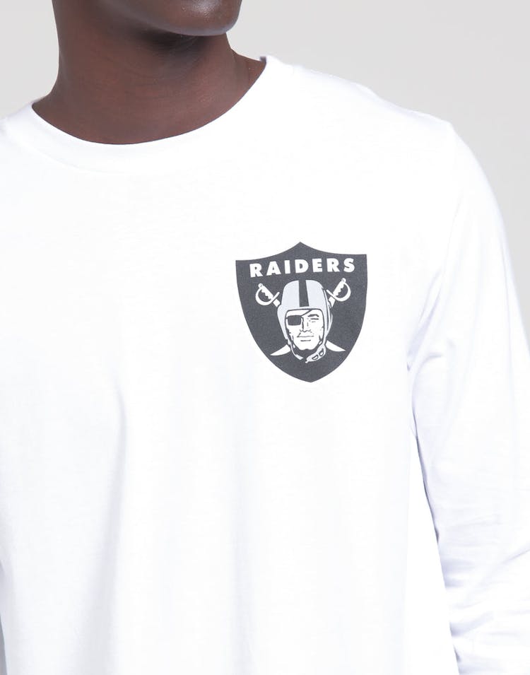 Mitchell & Ness Raiders Wordmark LS Tee White