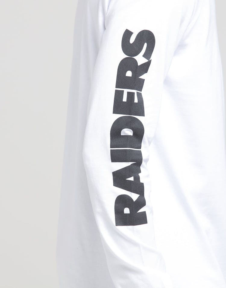 Mitchell & Ness Raiders Wordmark LS Tee White