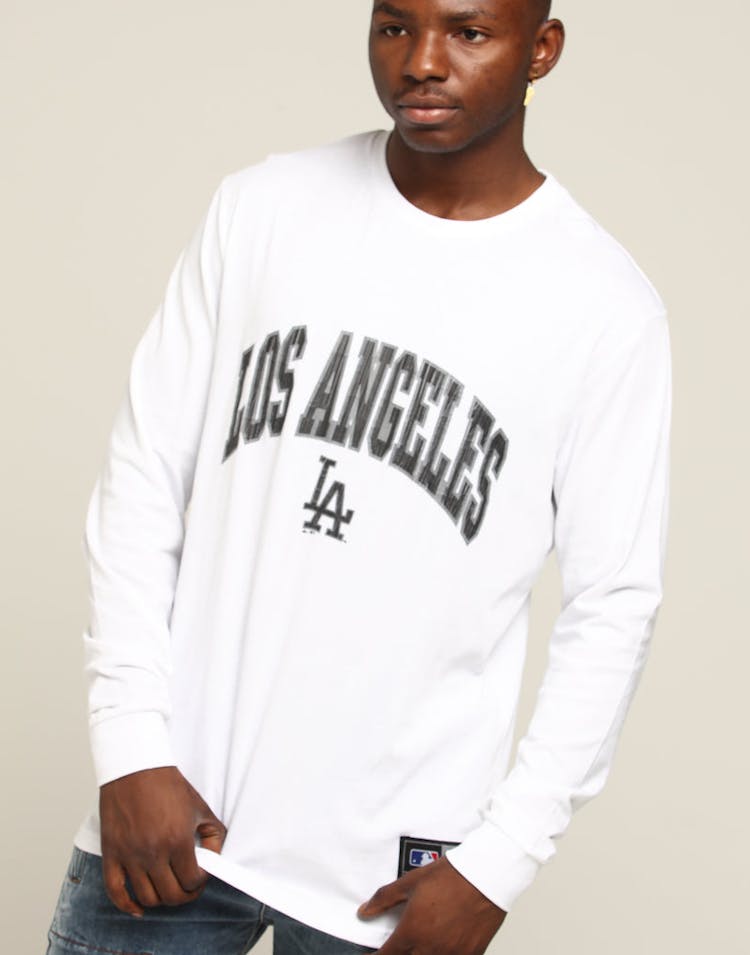 Majestic Athletic Los Angeles Dodgers Zavaller LS Tee White